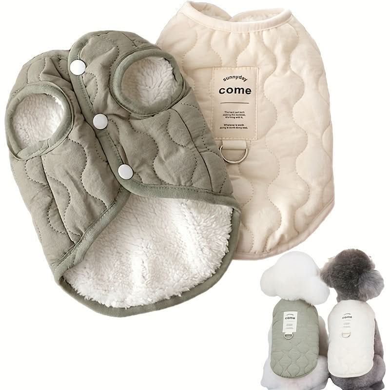 Cozy Winter Pet Vest for Small Dogs & Cats