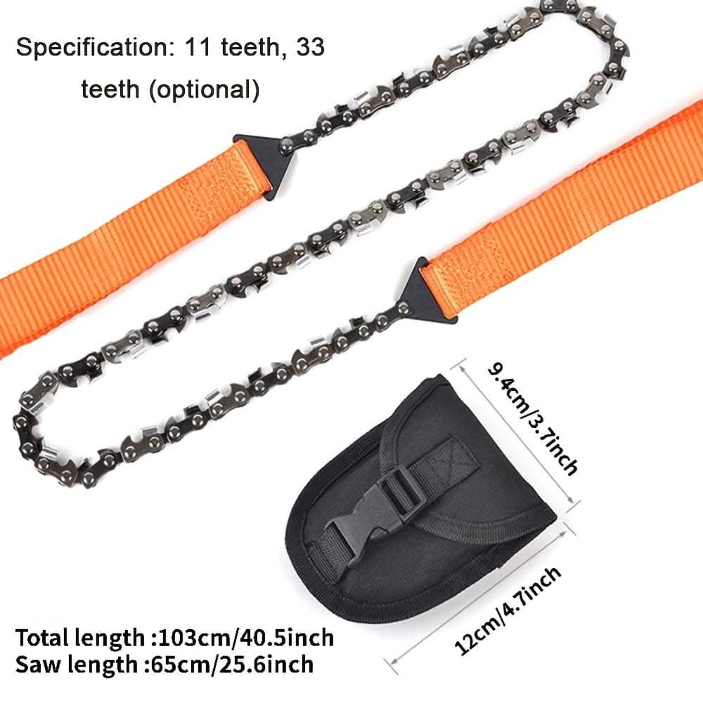 Ultra-Portable Pocket Chainsaw for Rapid Cutting