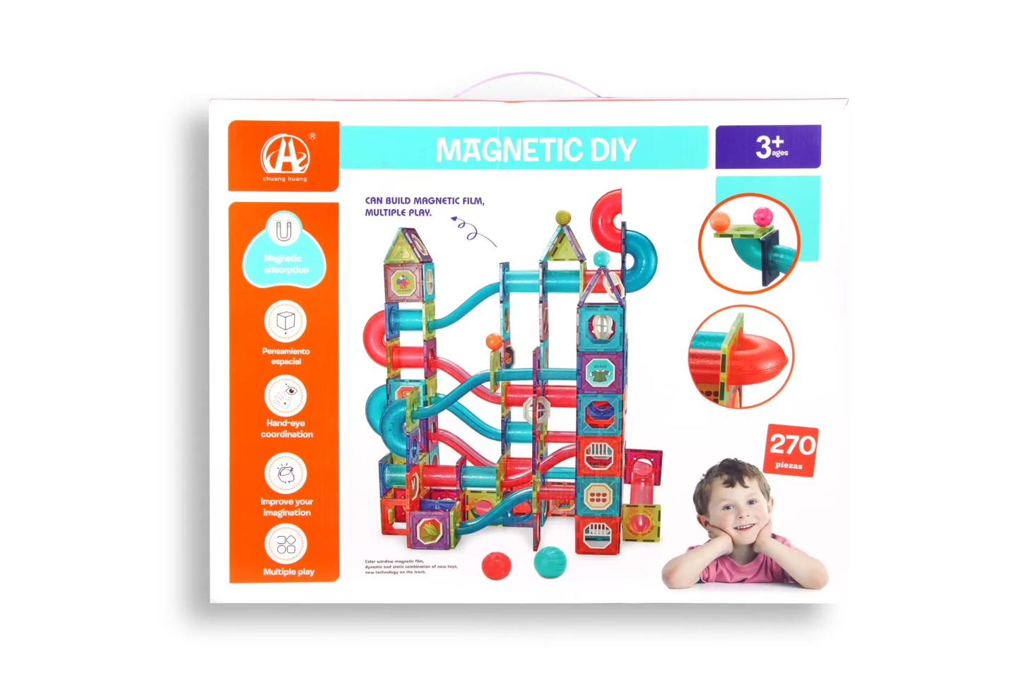 Magnetic Tiles Blocks Set 272pcs