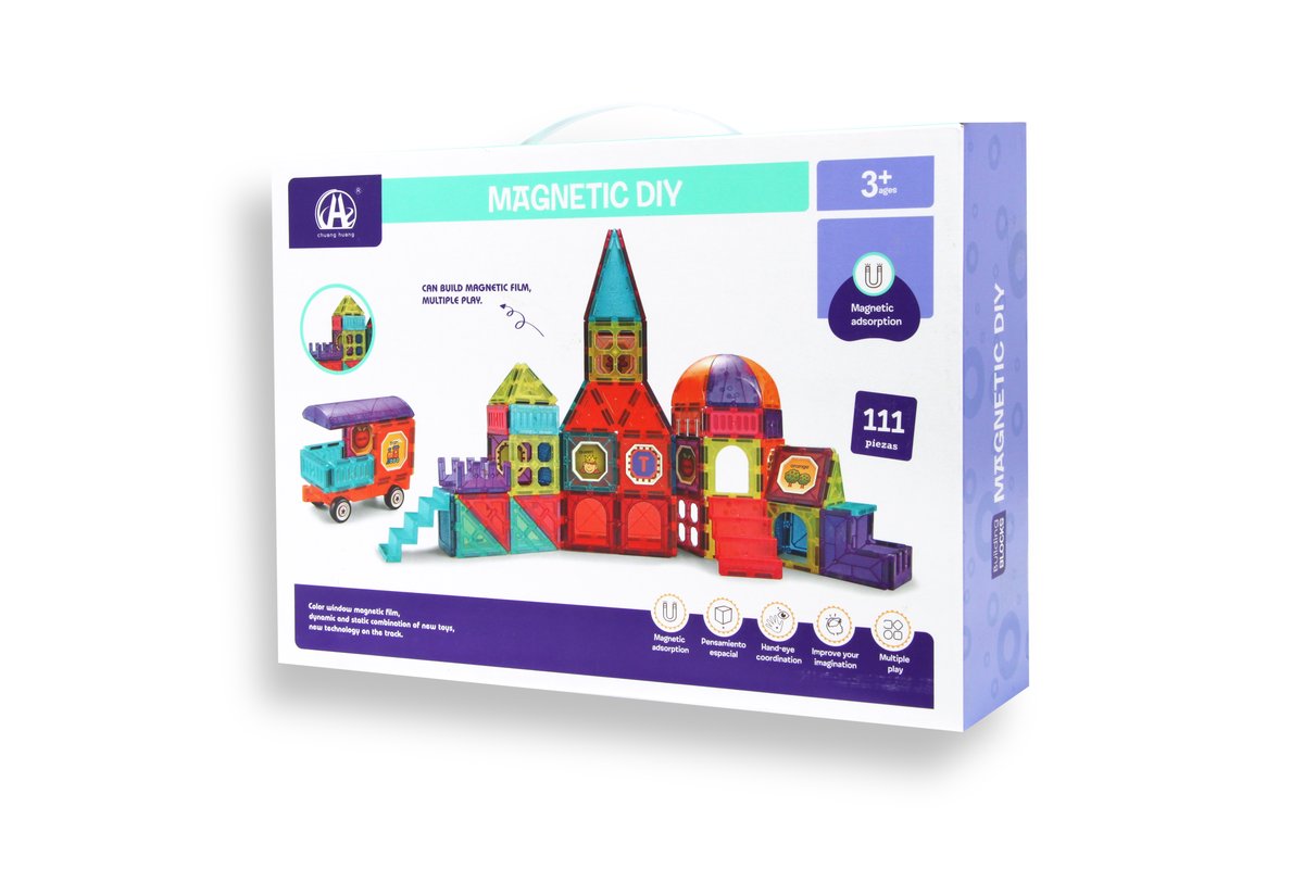Magnetic Diy Building Block Set 111Pcs