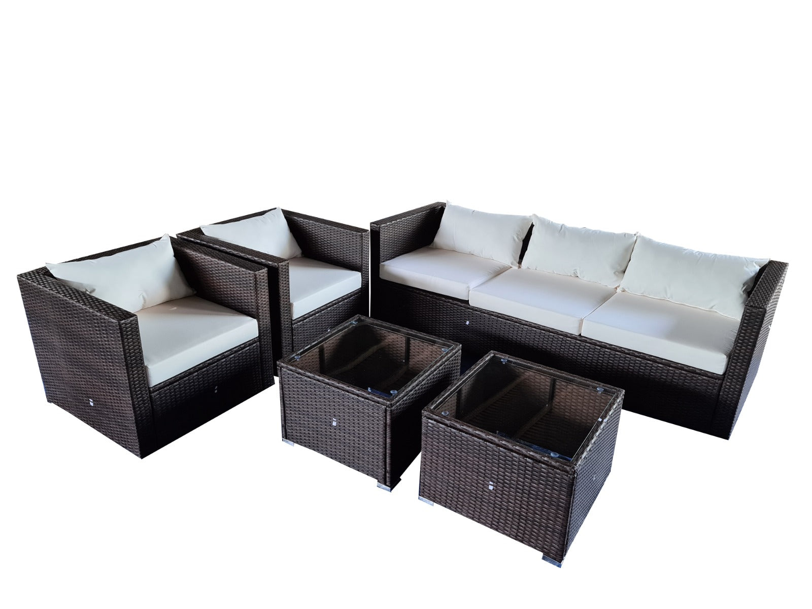 Atlan Big Black Sofa Set