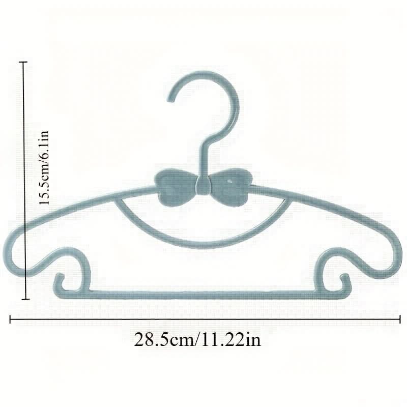 50pcs Colorful Plastic Kids' Clothes Hangers