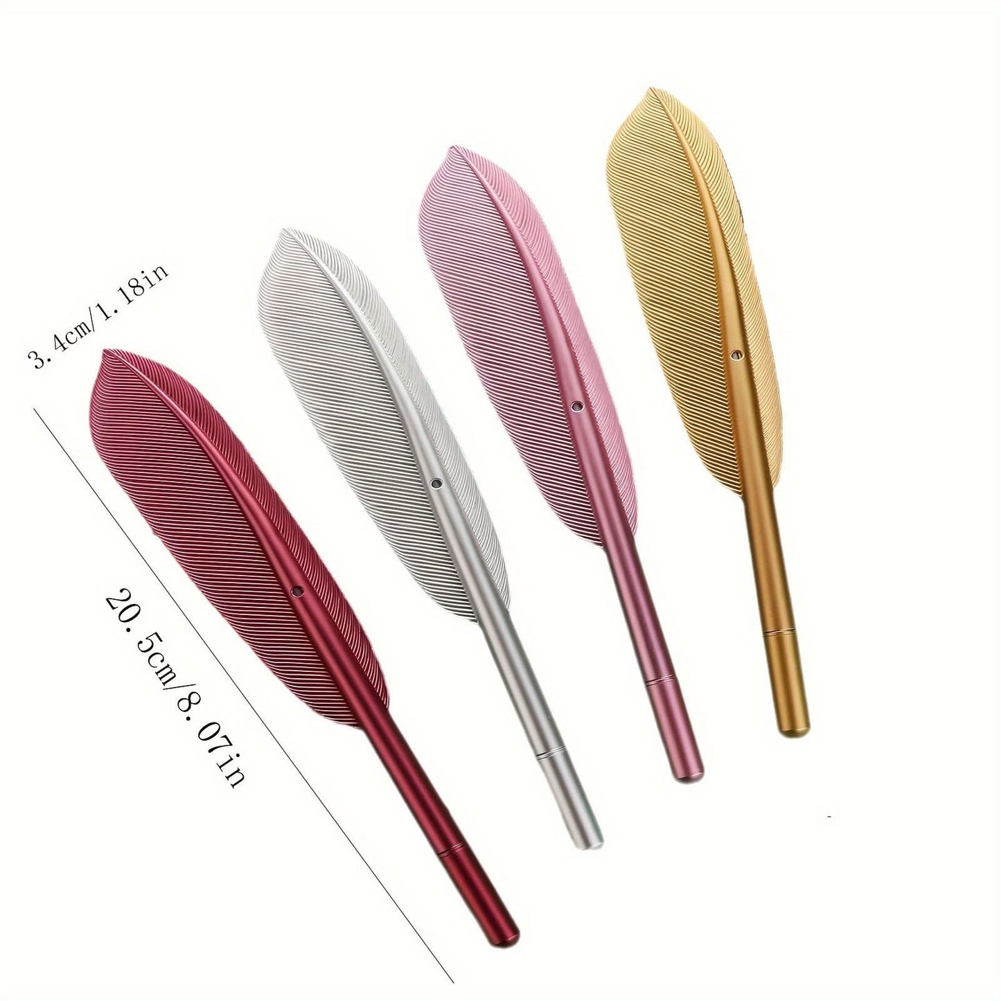 6-Pack Imitation Feather Gel Pens – Creative Writing Pens