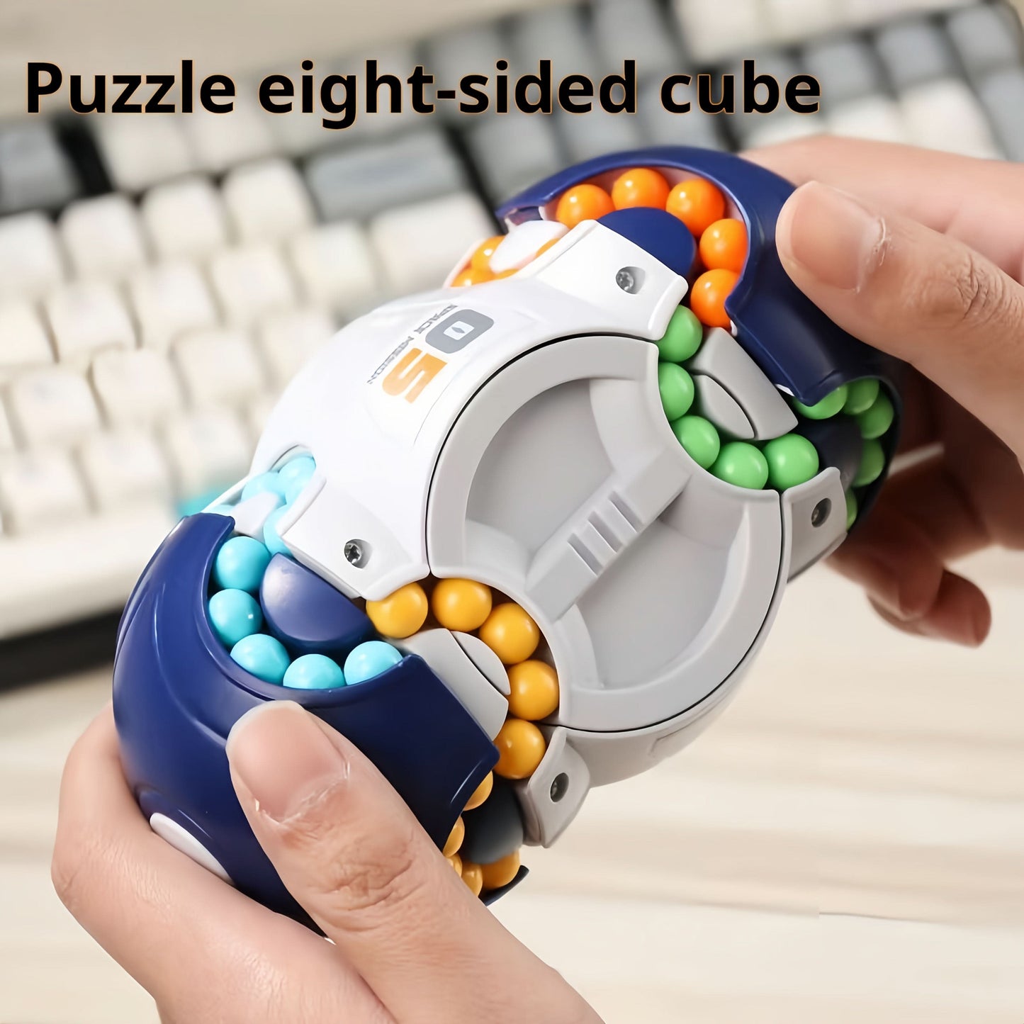 Magic Beans Stress Relief Toy – 3D Multifaceted Fingertip Cube Puzzle for Kids & Toddlers