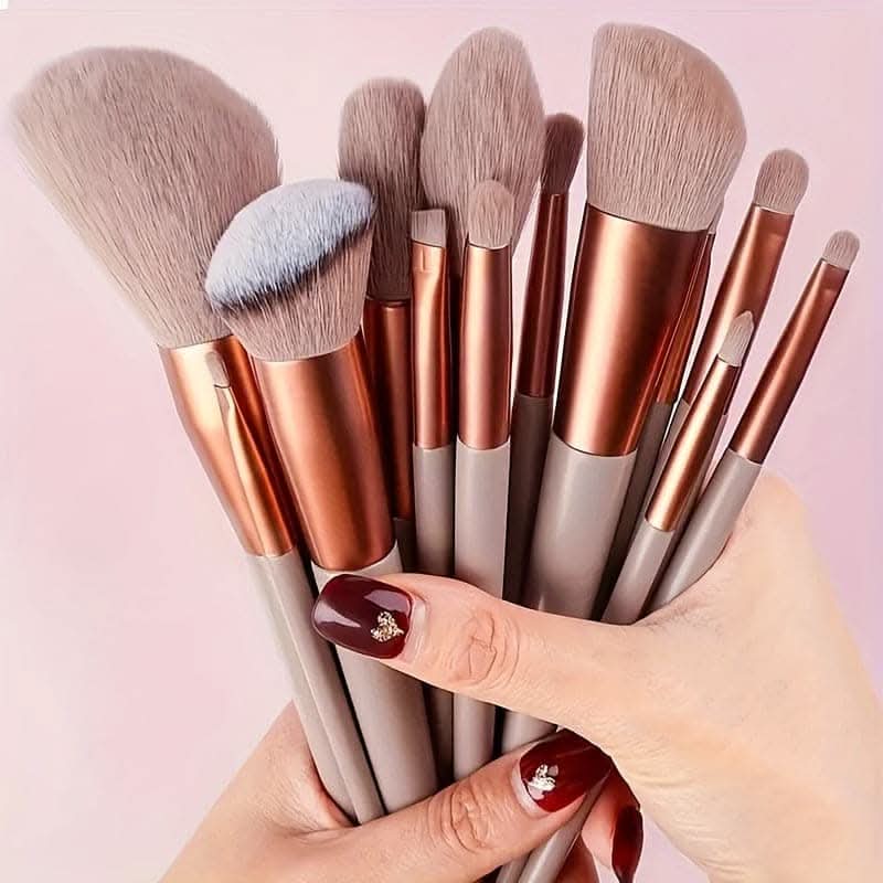 13 Pcs Soft Makeup Brushes For Foundation Blending, Eye Shadow Application