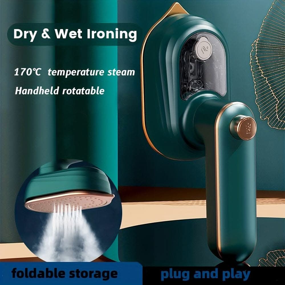 Portable Mini Ironing Machine - 180° Rotatable Handheld Steam Iron