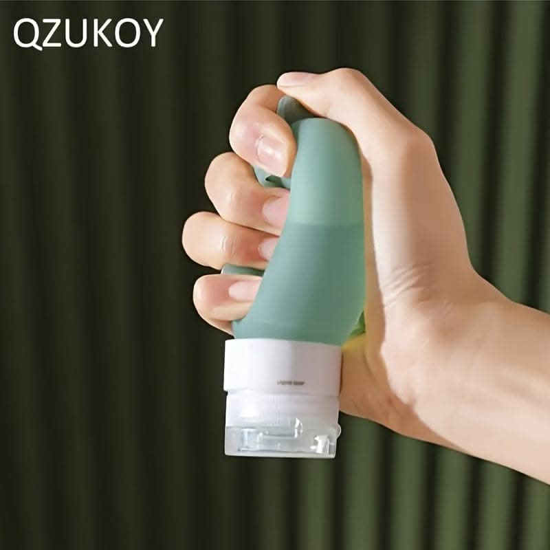 Silicone Travel Dispenser Bottles – Leak-Proof, Refillable, for Shampoo & Cosmetics