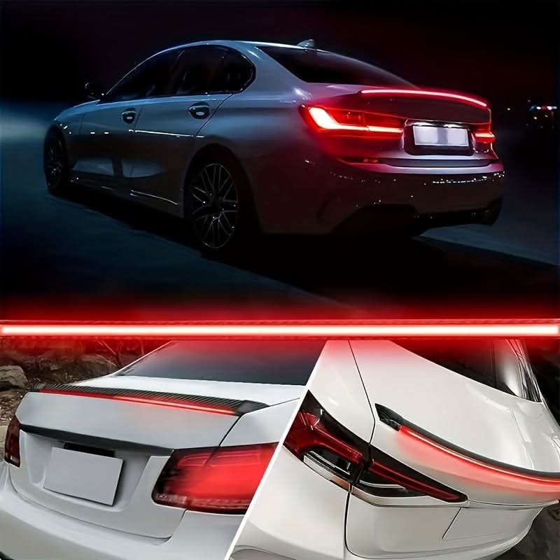 LED Carbon Fiber Spoiler Light Strip – 12V Flowing Ambient Tail Light