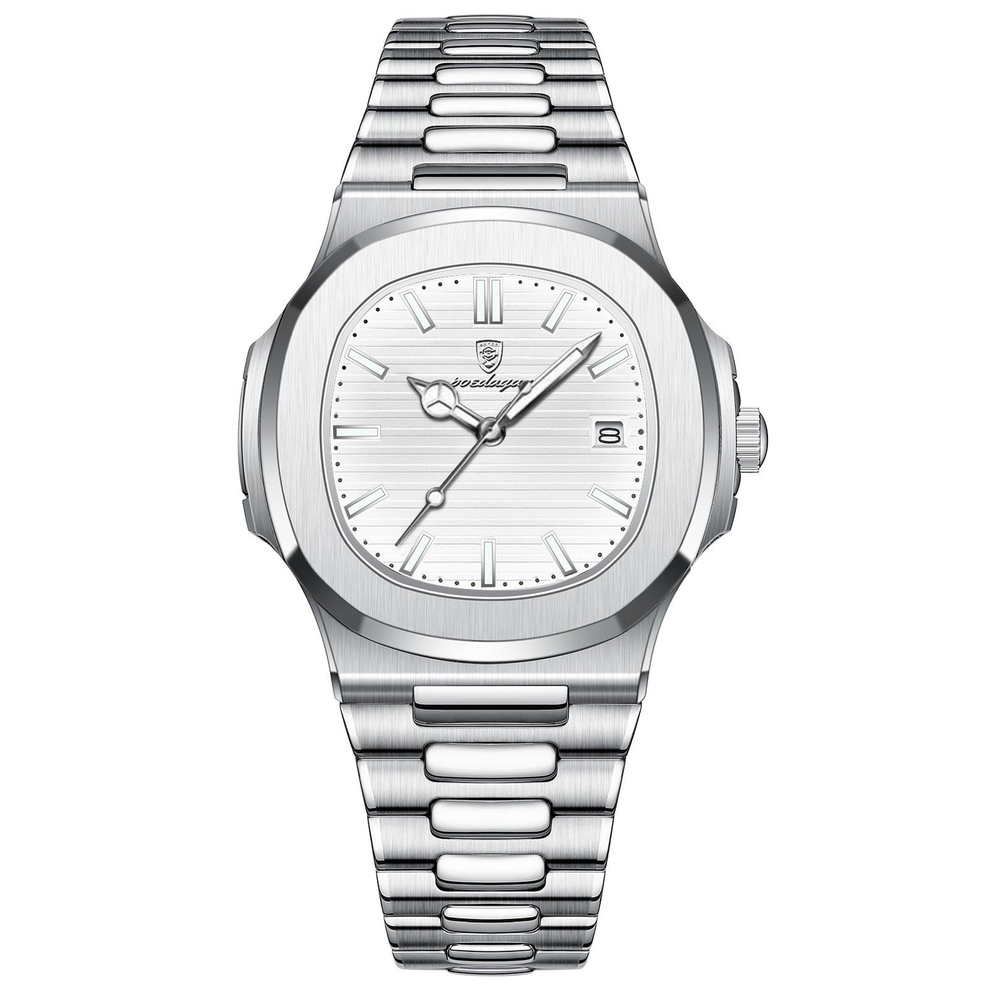 Poedagar 613 Luxury Stainless Steel Quartz Watch for Men