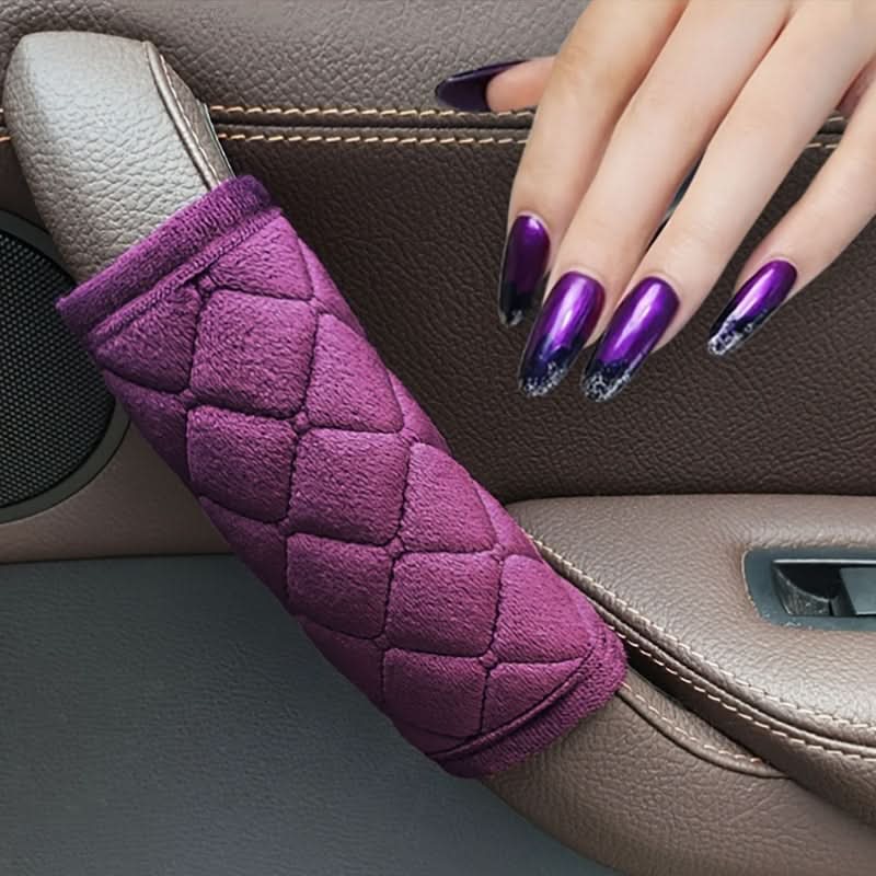 Quilted Car Door Handle Grips – Soft Non-Slip Heat Insulation Protectors
