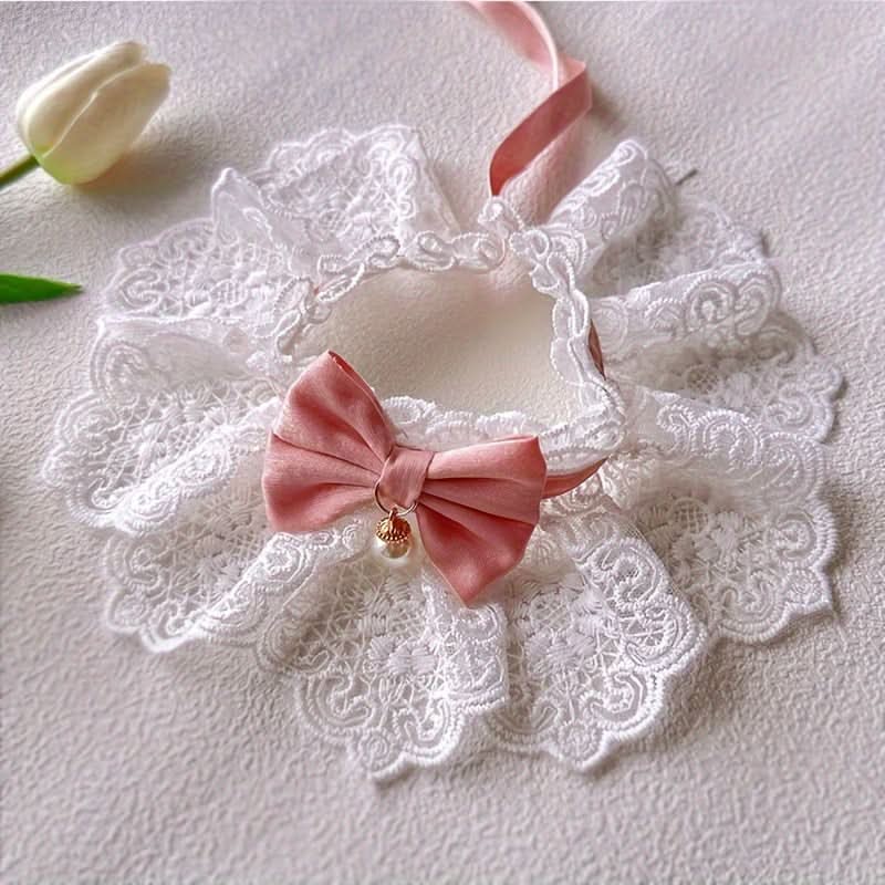 Cotton Lace Cat Dress – Breathable Princess Outfit for Small Breeds