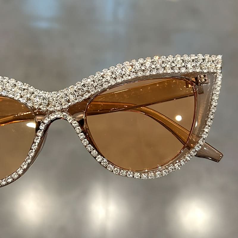 Luxury Rhinestone Cat Eye Sunglasses for Women