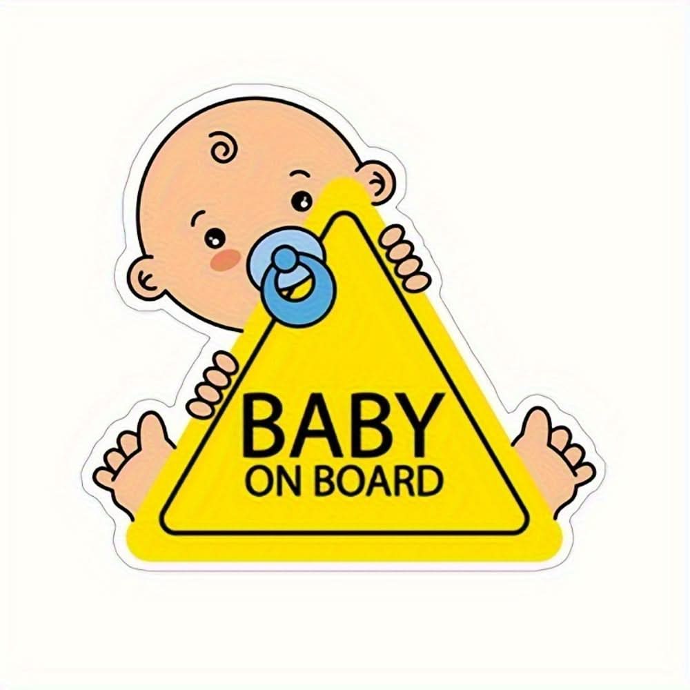 Child Safety Car Stickers – Animal Print, Easy Apply & Floor Mount