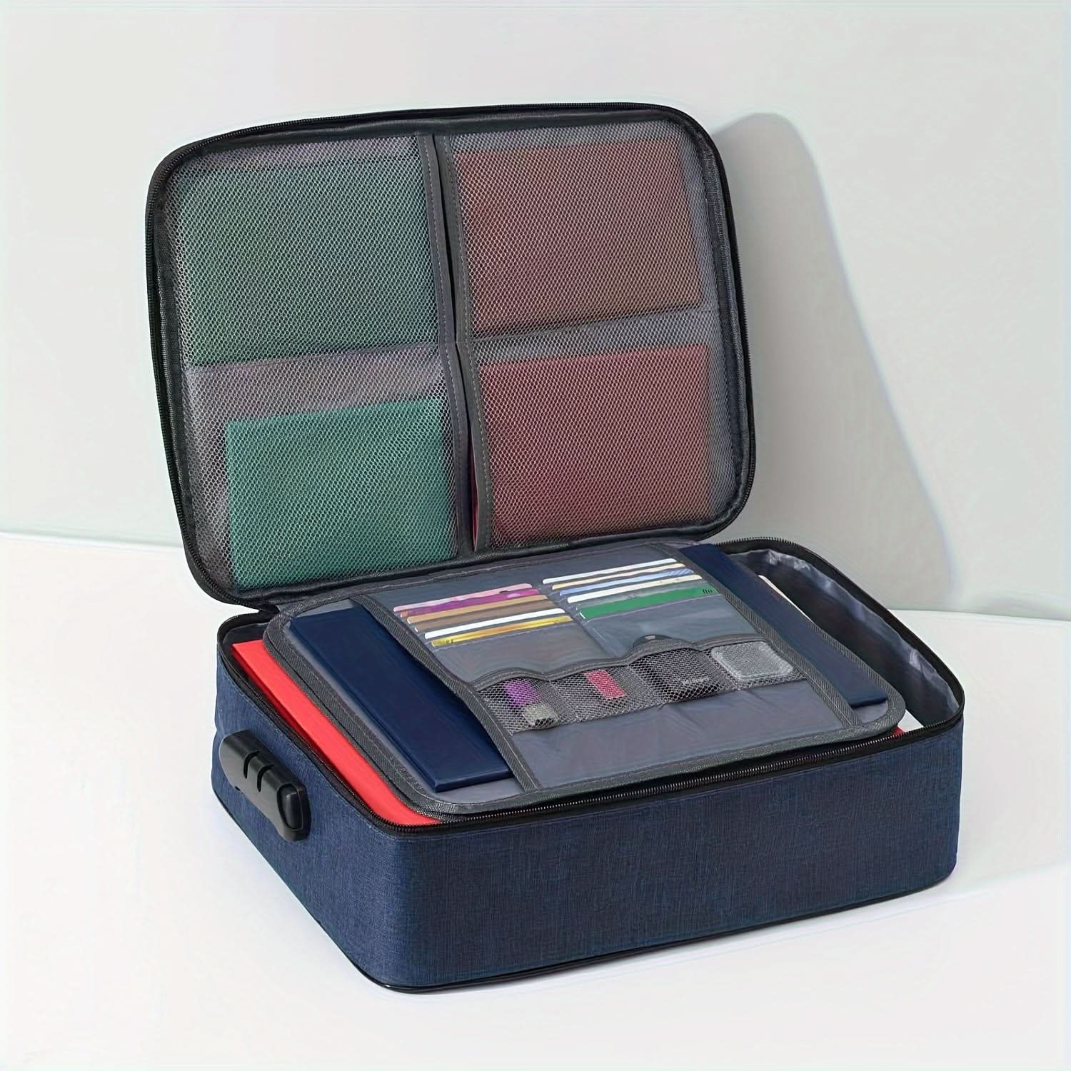 Secure Document Bag with Combination Lock