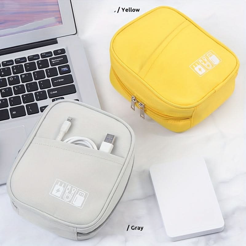 Waterproof Travel Cable Organizer Bag – Portable Storage for Earbuds, USB & Power Bank