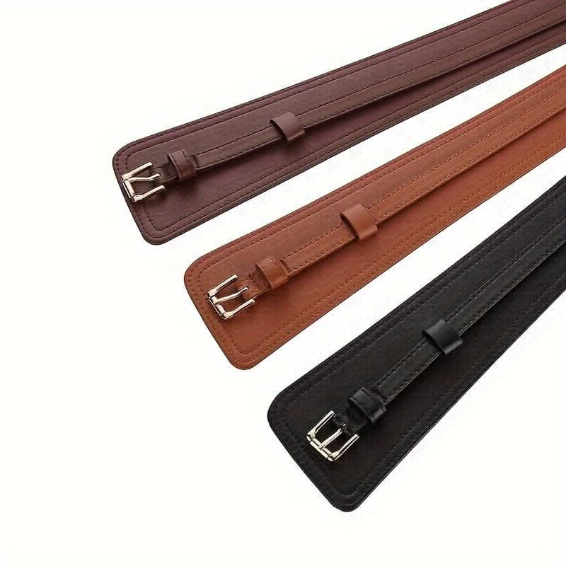 Premium Wide Leather Belt – Classic Pin Buckle