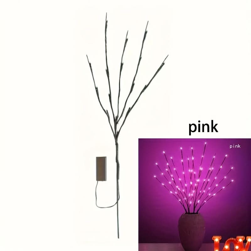 Adjustable Plastic LED Branch Lights – 20 LED Battery-Operated Tabletop