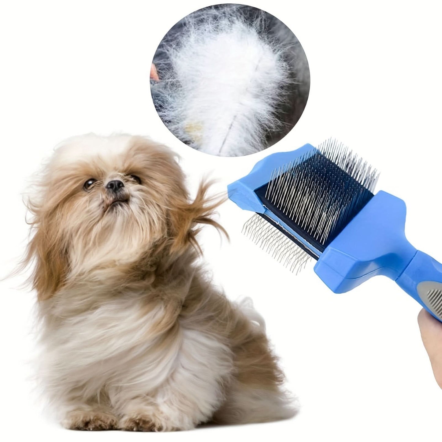 Double-Sided Dog Grooming Brush
