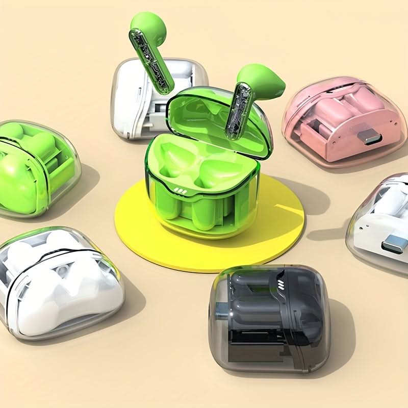 TWS Mini In-Ear Earbuds, Wireless BT 5.3, Transparent Design