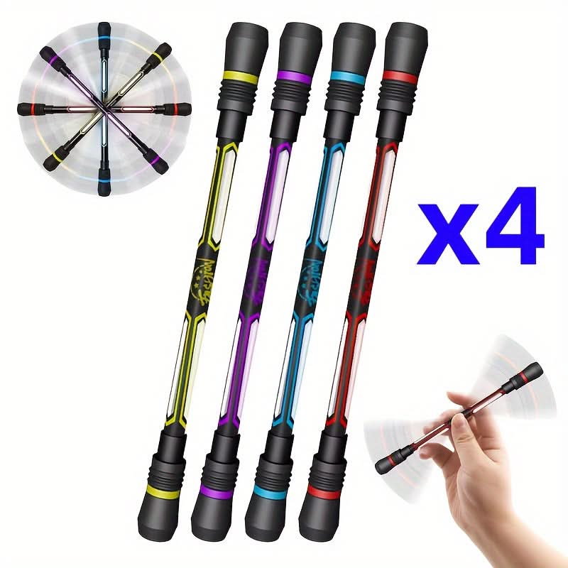 4-Pack Fidget Spinner Pens – Non-Slip Grip