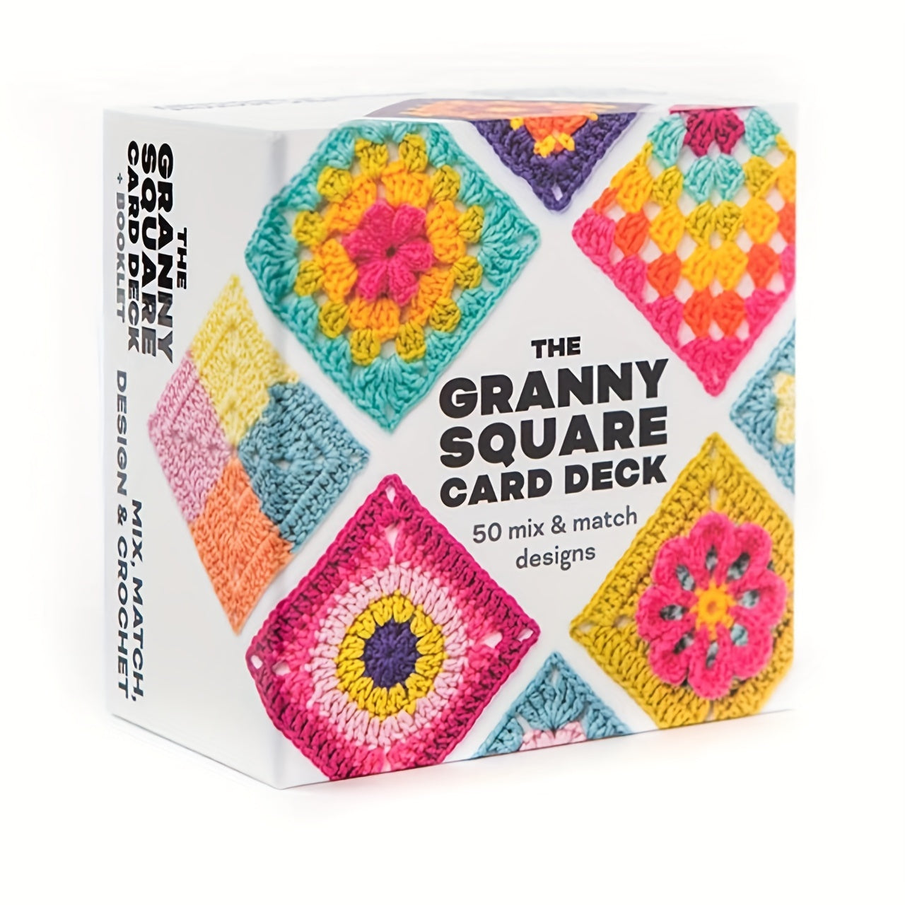 Granny Square Crochet Card Deck – 50 DIY Yarn Template Patterns for Beginners