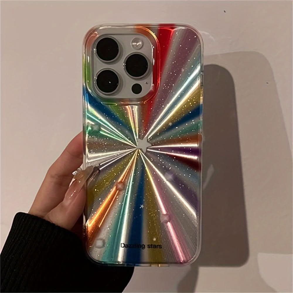 Radiant Glitter Rainbow iPhone Case