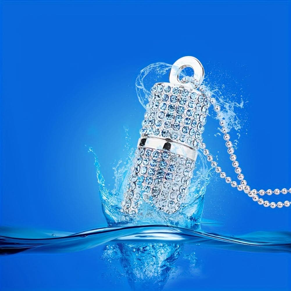 Blue Crystal USB 2.0 Flash Drive - 64GB