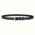 Women’s Skinny PU Leather Waist Belt