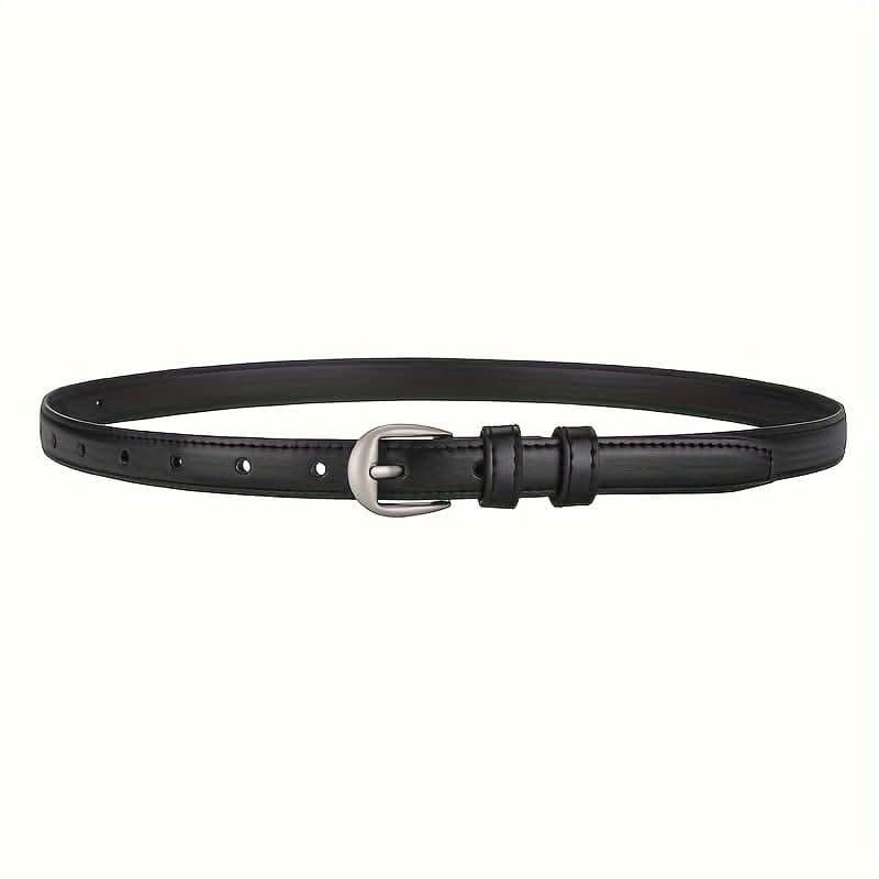 Women’s Skinny PU Leather Waist Belt