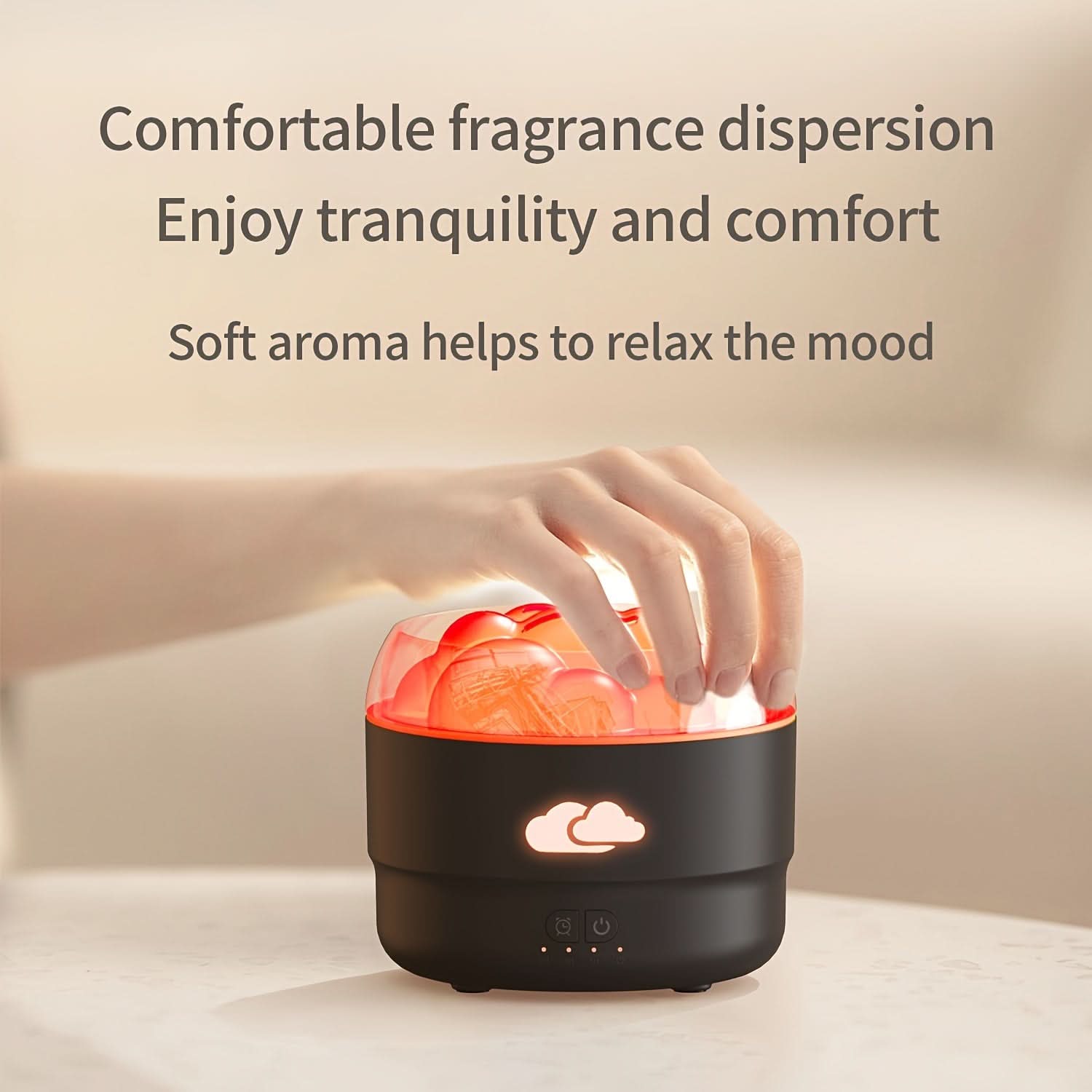 Portable USB Aromatherapy Humidifier with Nightlight & Timer