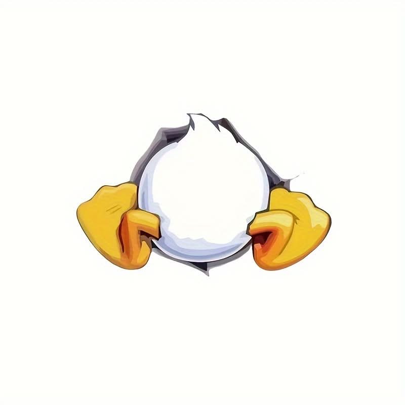 Stuck Duck Tail Car Sticker – Durable for Vehicles, Laptops, Cups & More