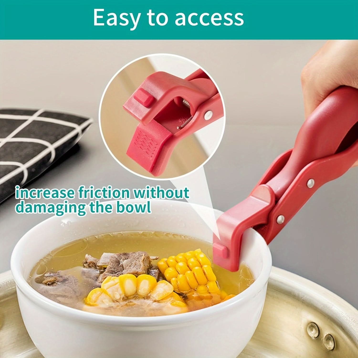 Pack 2-pcs. Silicone Anti-Scald Bowl Clips