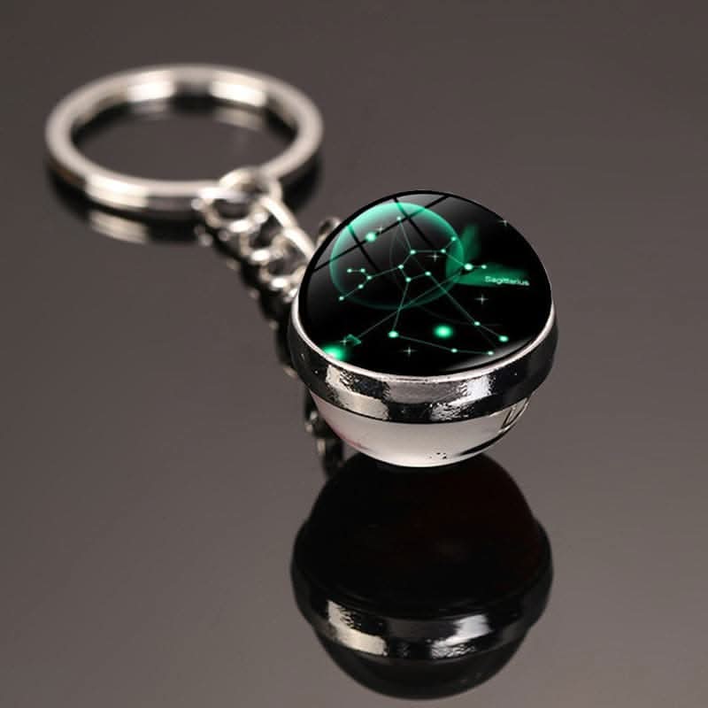12 Constellations Luminous Car Keychain Pendant