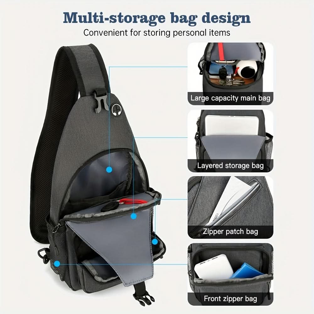 Waterproof Crossbody Bag for Hiking and Travel