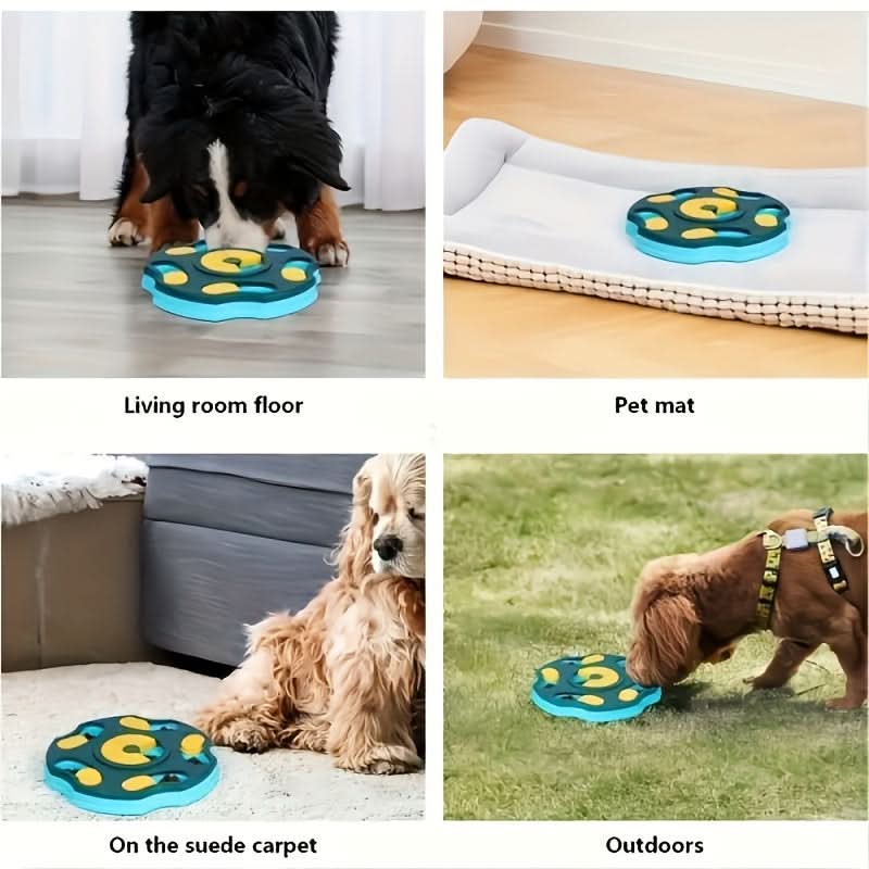 Turquoise Slow Feeder Dog Bowl Maze