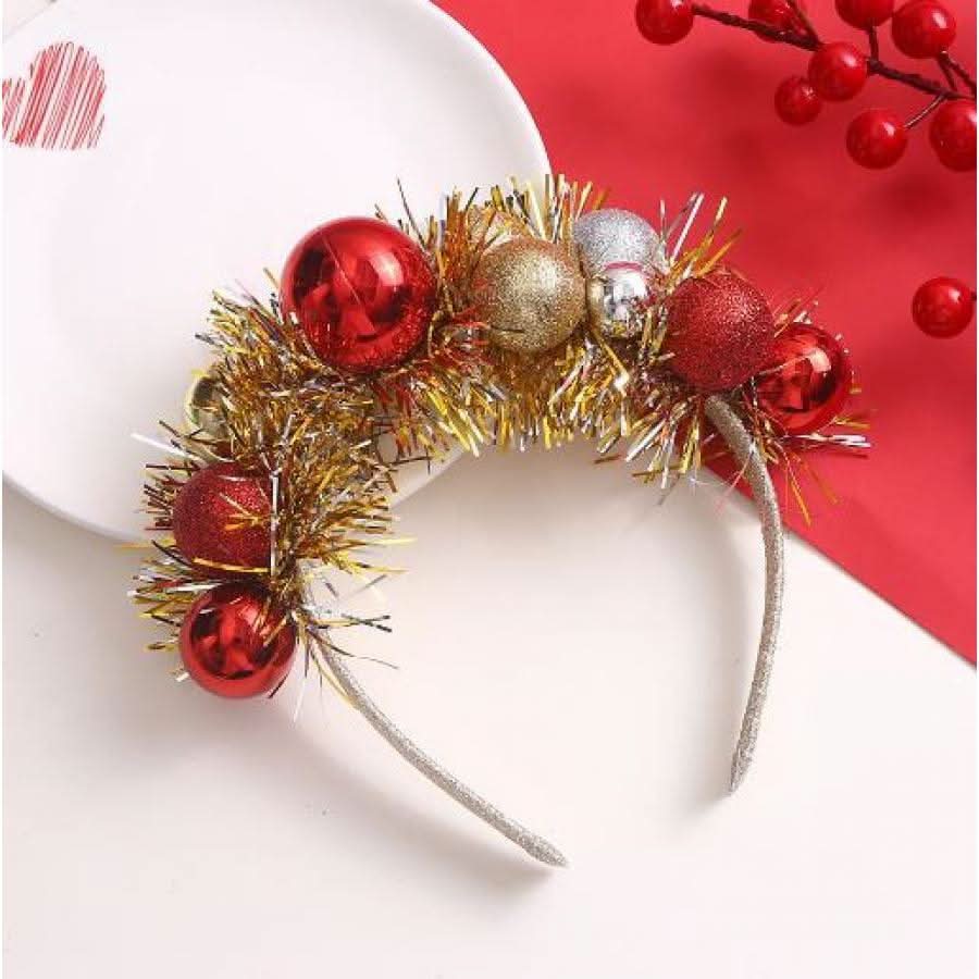 Golden Christmas Headband – Festive Holiday Hair Accessory