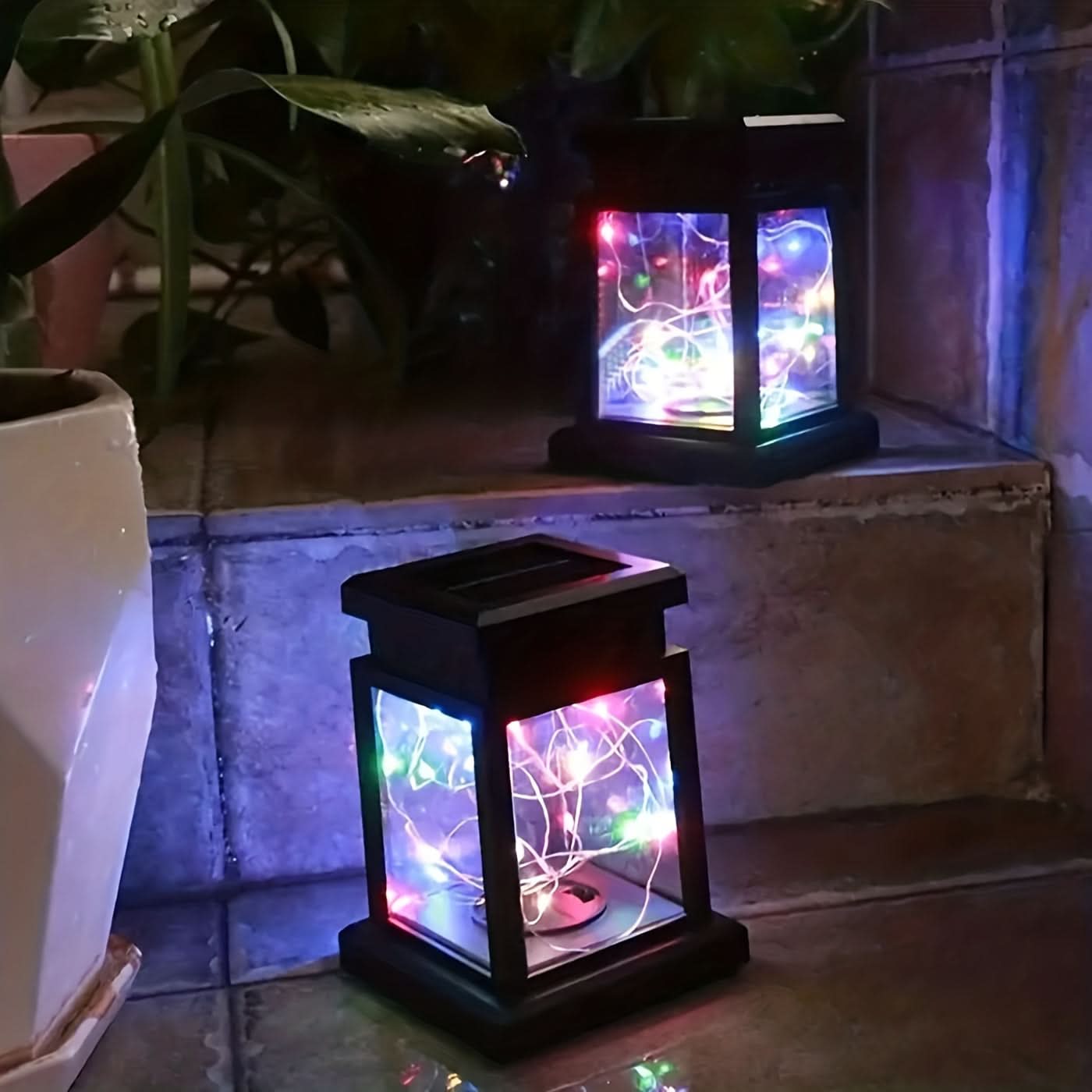 Solar-Powered Hanging Lanterns – Outdoor Garden Lights