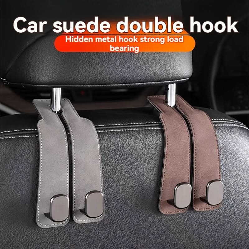 Hidden Car Seat Back Hook, Double Storage
