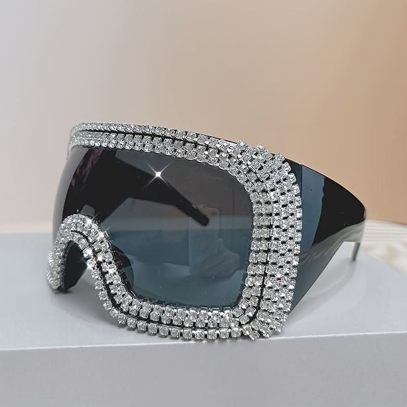 Oversized Rhinestone Sunglasses for Bold Style