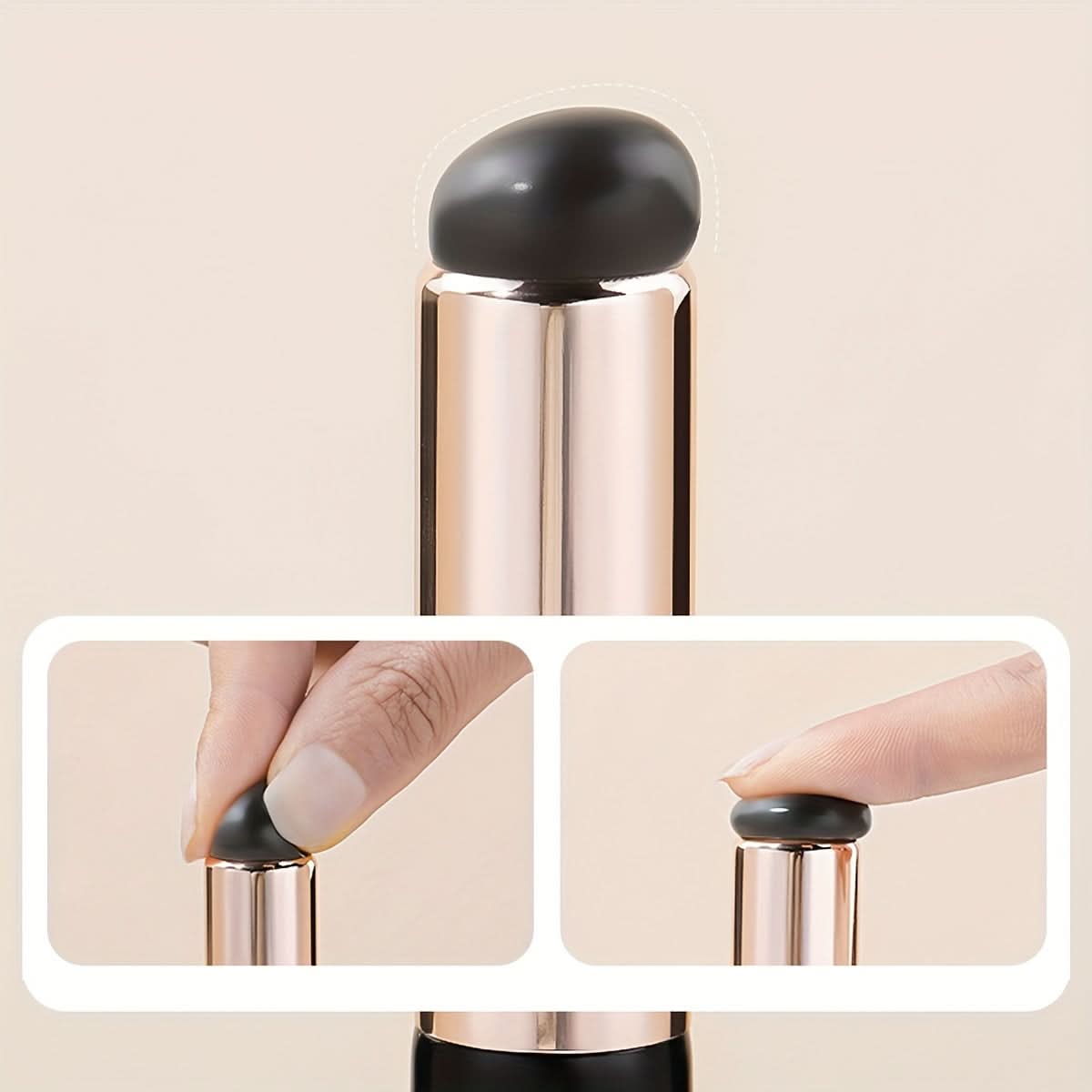 1pc Silicone Gradient Nail & Lip Brush with Cover