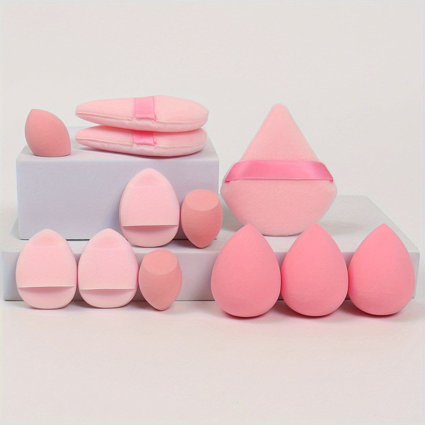 12-Piece Makeup Sponge Puff Set for All Skin Types