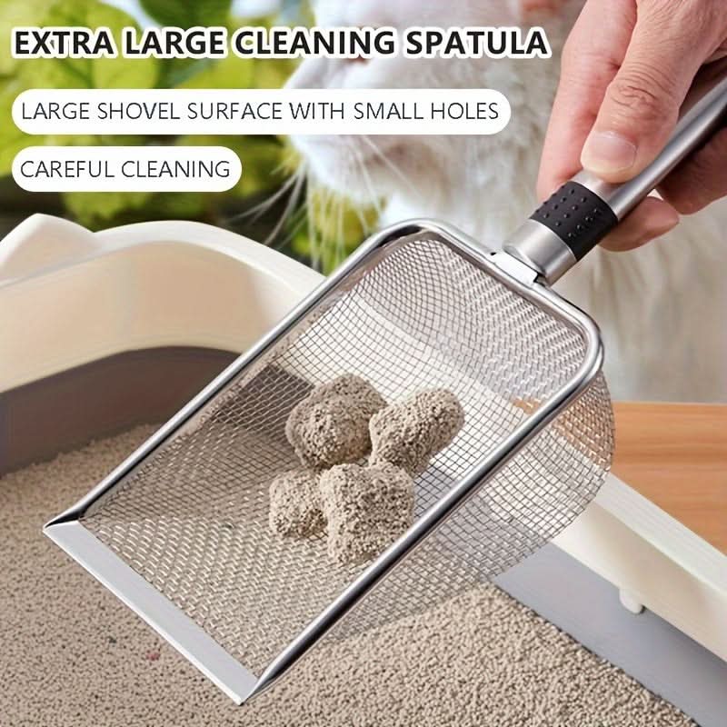 Stainless Steel Cat Litter Scoop – For Cats & Reptile Sand