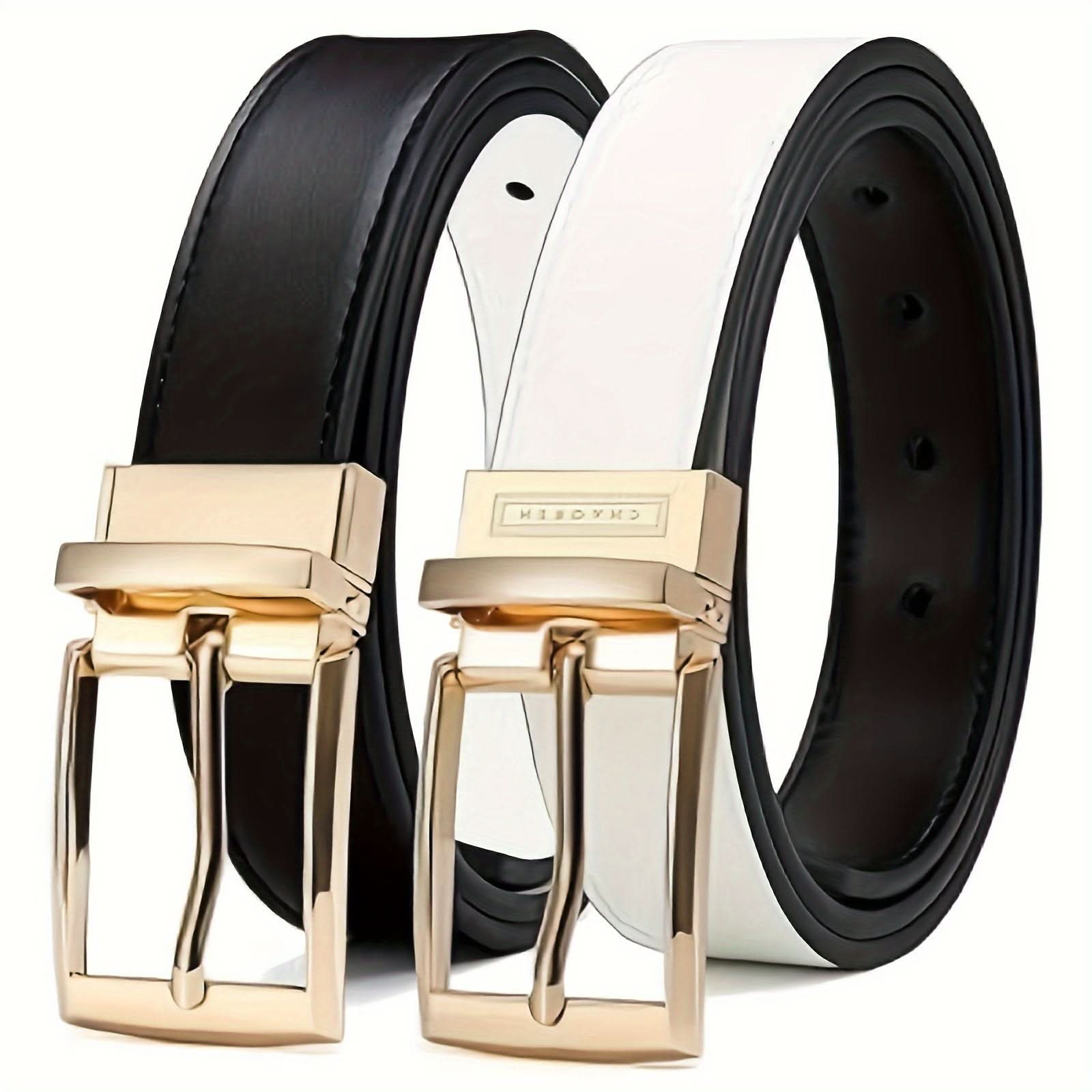 Couple Leather Reversible Belt for Men – 1 3/8" Wide