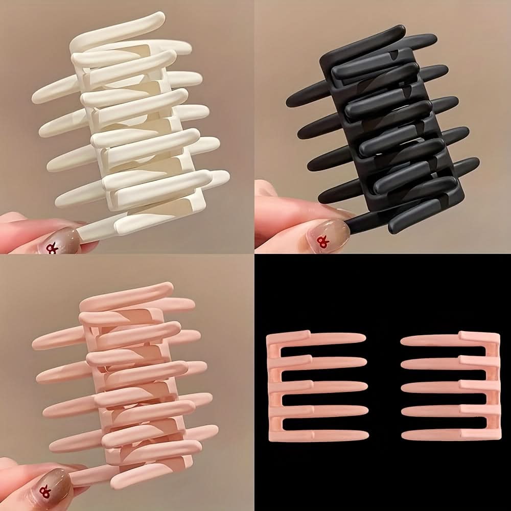 Chic Cross-Style Hair Clip – Medium-Sized, Durable