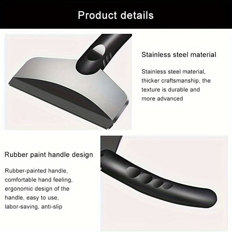 Car Ice Scraper Shovel  – Heavy-Duty Plastic Snow Remover for Windshield & Windows