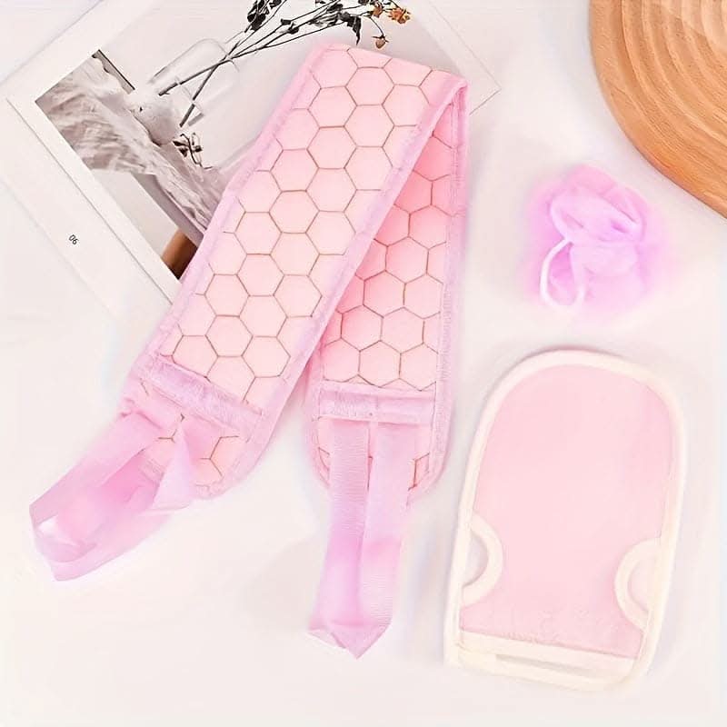 3-Piece Exfoliating Spa Bath Set – Smooth Skin