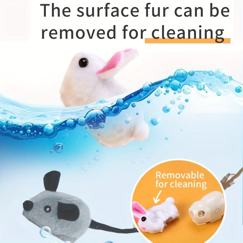 Rechargeable Plush Electric Cat Mouse Toy – Interactive Whisker Teaser