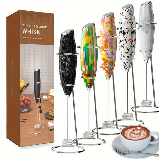 Portable Milk Frother – One-Touch Foam Maker