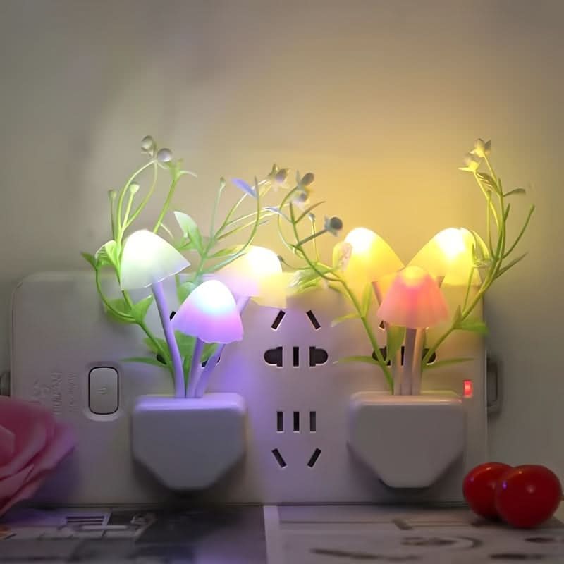 Intelligent LED Mushroom Night Light – Auto Shut-Off, Aesthetic Room Decor