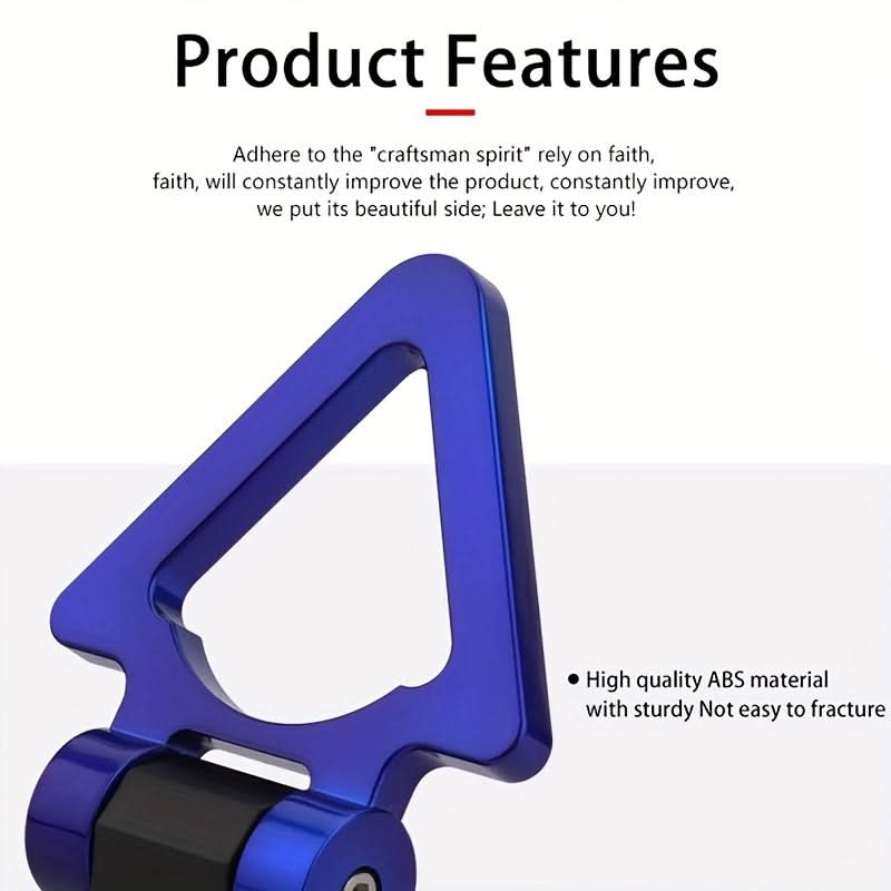 ABS Triangle Rear Tow Hook Sticker – Universal Car Bumper Decoration Trim